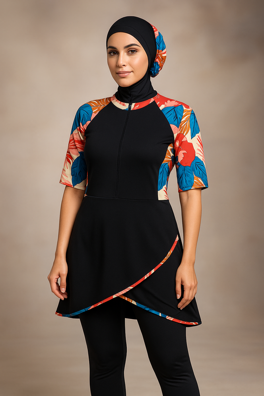 Burkini Hijab Demi-Manche